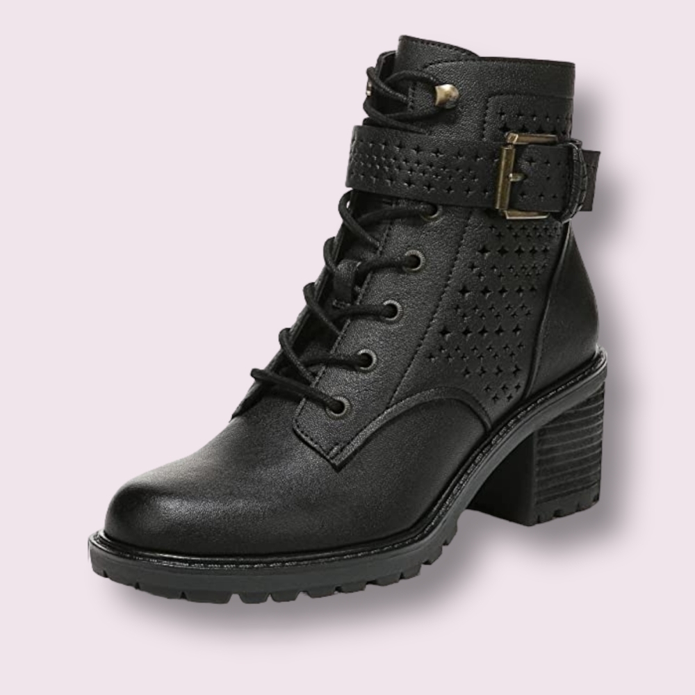 NEW Zodiac Gemma Black Perforated Boho Moto Bootie Size 9